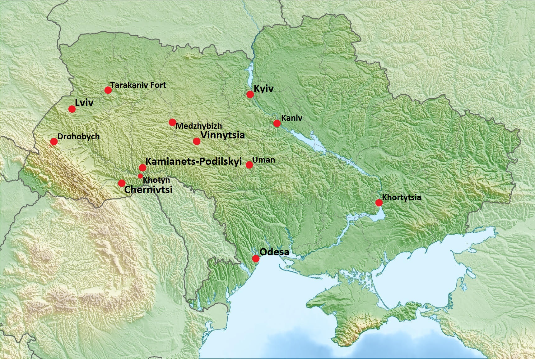 Destinations of Kiev & Ukraine Private Tour Guides